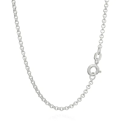 Produktbild von 50cm Erbskette 925 Sterlingsilber Kette Rund Massiv Collier 4,6g 2,00mm 8920