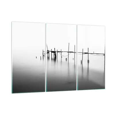 Produktbild von Bilder auf glas - Meer Brücke Wasser - 105x70cm - Glasbilder - Wandbilder - Kunstdruck - zum Aufhängen bereit - Wanddekoration aus Glas - Glas Bilder - Wandbild auf Glas - 3 Teile - GCE105x70-3727