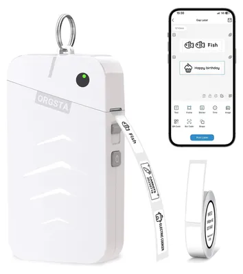 Imagen del producto de Impresora de etiquetas portátil - Bluetooth - Térmica - 203 DPI - Batería recargable