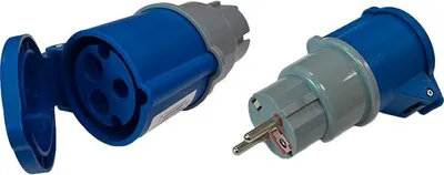 Image de Adaptateur Schuko Cee Convertit Schuko En Cee 2p+t - F-line