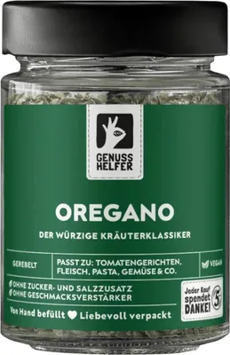 Produktbild von Oregano, gerebelt, 15g im Glas