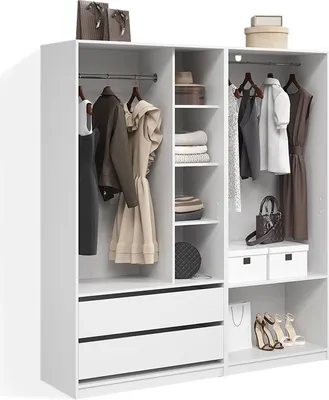 Immagine prodotto di Armadio Livinity Trento Bianco Set di 2, Model 58974