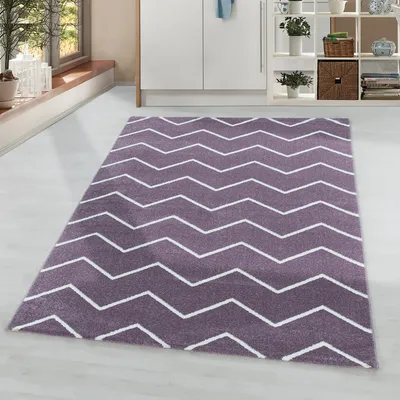 Produktbild von Ayyildiz Hali RIO802504602LILA, Teppich, Polypropylen (PP), Lila, Rechteck, 800 mm, 2500 mm