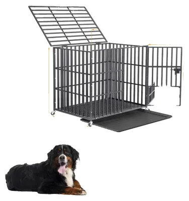 Produktbild von Hundebox, kauresistentes Material, doppeltes Sicherheitsschloss-System, XXL, XXL