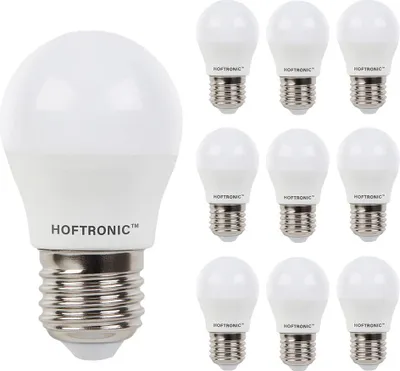 Produktbild von hoftronic LED Lampe E27 G45 4,8W 470lm 4000K neutralweiß 10 Stück