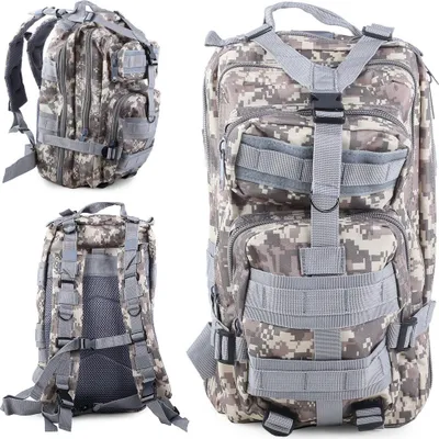 Produktbild von Rucksack Militär BW Wanderrucksack AT Digital Grau Kampfrucksack Trekking Camping Bundeswehr 30L