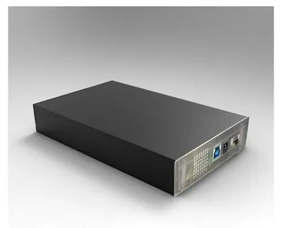 Image de Boîtier disque dur externe 3.5" USB 3.0 noir – Compatible SATA