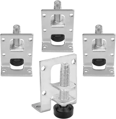 Produktbild von Verstellbare Stahl-Regalstützen für Schrank, Stahl-Regalstützen mit Höhenverstellung, Tischfuß mit Schrauben, Regalstützen mit Nivellierung für Schrank