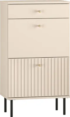 Produktbild von Selsey CALETTO - Schuhschrank mit Schublade, Beige, 55 cm
