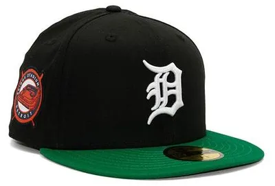 Produktbild von Kappe New Era 59FIFTY MLB Team Color Detroit Tigers Cooperstown Black / White / Kelly Green