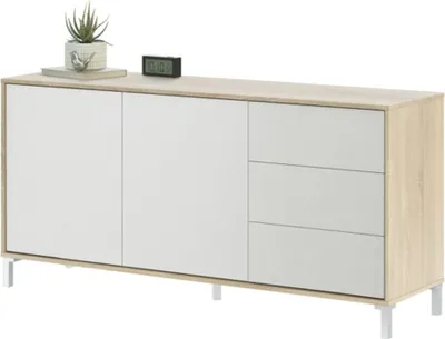 Immagine prodotto di Calicosy - Credenza Brooklyn a 2 ante e 3 cassetti - L154cm