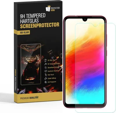 Produktbild von 2x 9H Hartglas für Xiaomi Redmi Note 7 Panzerfolie Displayglas Schutzglas KLAR Panzerglas Schutzfolie