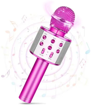 Produktbild von Azomor® Drahtloses Karaoke-Mikrofon für Kinder mit Bluetooth und Lautsprechern