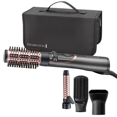 Produktbild von Remington AS8606, Heißluftbürste, Warm, Kegelförmig, Trockenes / Nasses Haar, Schwarz, Roségold, Schwarz