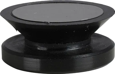 Image de Porte-verre Mini, 20 mm, 6 - 8 mm verre,plastique noir/capuchon inox