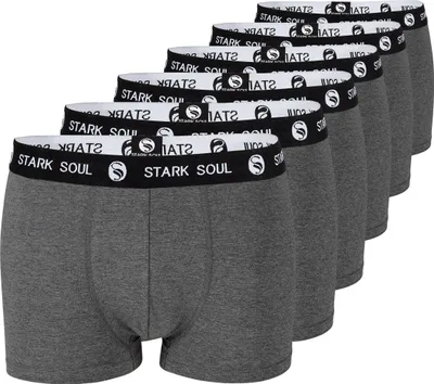 Produktbild von Stark Soul® Boxershorts im 6er Pack - Hipster L grau melange