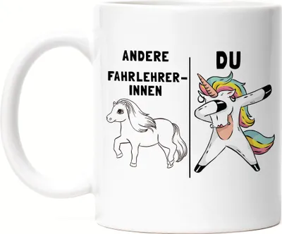 Produktbild von Andere Fahrlehrerinnen Du Tasse Pferd Einhorn Humor Lustig Unicorn Geschenk Apotheke