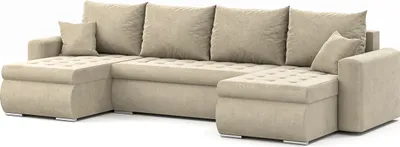 Produktbild von Ecksofa Luis, Eckcouch U-Form, Sofa, Couch, mit Schlaffunktion, Bettkasten, dekorative Steppung, Polstermöbel, Riviera 21