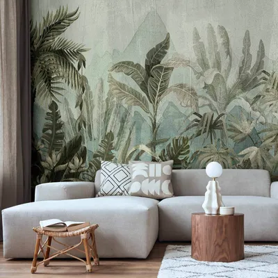 Produktbild von Vlies Fototapete - Mountain Jungle 250x175 cm Blätter b-C-0854-a-a