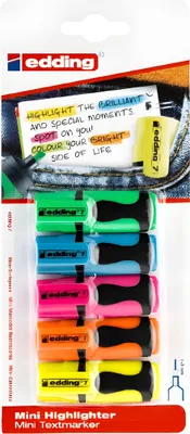 Produktbild von Mini Highlighter sort. 5er Set