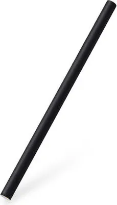 Produktbild von 300x Papiertrinkhalme JUMBO schwarz 15 cm Ø8 mm