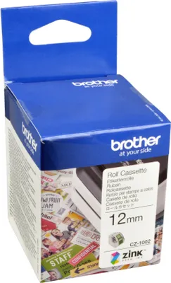 Immagine prodotto di Brother CZ1002 etichette in rotolo - 12 mm, bianco