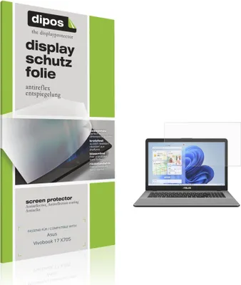Produktbild von 2x Schutzfolie für Asus Vivobook 17 X705 matt Displayschutzfolie Folie Display Schutz dipos