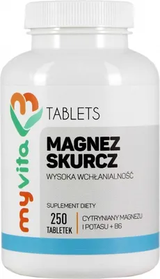 Produktbild von MyVita Magnesium-Kontraktion 250 Tabletten - Magnesium + Kalium + Vitamin B6