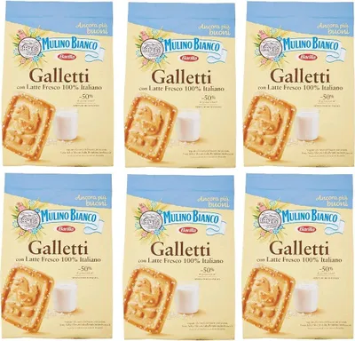 Produktbild von 6x Mulino Bianco Kekse Galletti 350g Italien biscuits cookies kuchen brioche