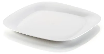 Obrázok produktu pre Ekologický plytký veľký tanier NonOilen®, biely, opakovane použiteľný, bez BPA.
