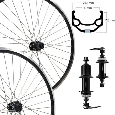 Produktbild von Roland Radsatz 26" Disc Centerlock schwarz SE ZAC 19 Aluminium QC400 schwarz ...
