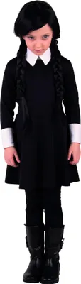 Produktbild von Kleid Wendy schwarz weiß Halloween, Groesse:128