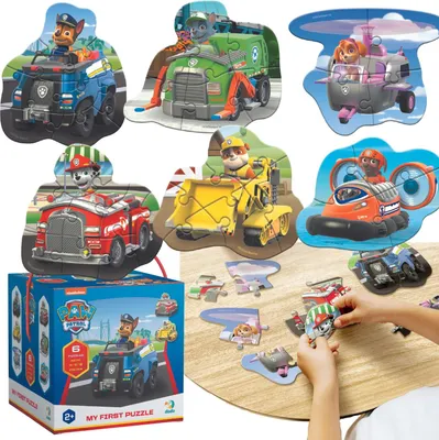 Produktbild von Paw Patrol 4-6-8-teiliges Puzzle Sechs Puzzle-Set für Kinder 200535