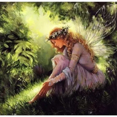 Imagen del producto de Mosaico de diamantes, "Mujer hada del bosque", modelo NO-1008644