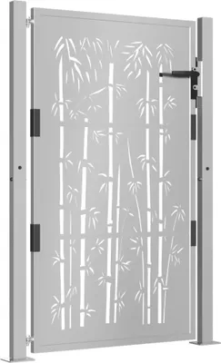 Produktbild von Gartentor 105x130 cm Cortenstahl Bambus-Design