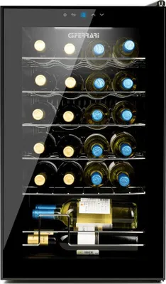 Produktbild von G3 Ferrari RISERVA 24, Weinkühler mit Kompressor, Freistehend, 24 Flasche(n), G, Innenbeleuchtung, Schwarz