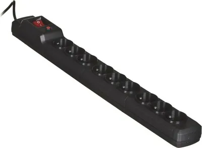 Immagine prodotto di Activejet ACJ COMBO 9GN 3M black power strip with cord