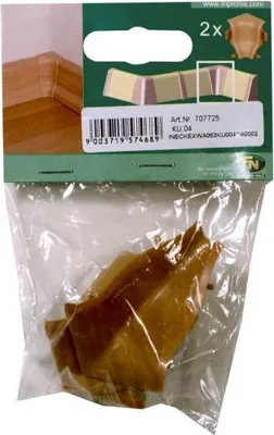 Produktbild von Inneneck für Kunststoffleiste KU.04 nussbaum