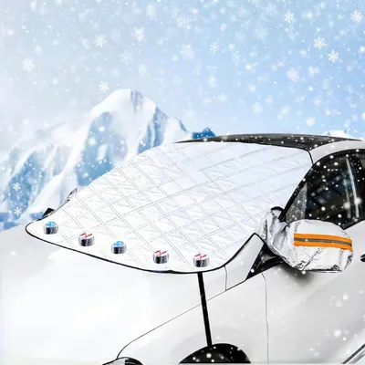 Productafbeelding van Voorruitbeschermer auto, 5 magneten, opvouwbaar, 160x116 cm, geschikt voor SUV's