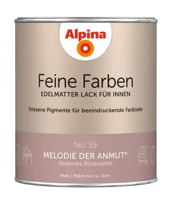 Produktbild von Alpina Feine Farben Lack No. 19 Melodie der Anmut - roséviolett 750 ml