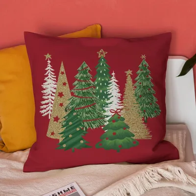 Immagine prodotto di Cuscino decorativo "Buon Natale", rosso, 45x45 cm, in poliestere