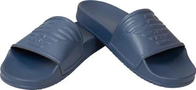 Immagine prodotto di Ciabatte uomo EMPORIO ARMANI a fascia slide mare piscina beachwear articolo XJPM15 XN871 slippers made Italy, EU46 - UK 12 - US 12.5 - CN 293 / 98, Poliuretano 100%