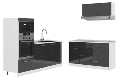 Obrázok produktu pre Kuchyňa Vicco Fame-Line Antracit vysoký lesk/biely 340 cm bez pracovnej dosky, Model 63924