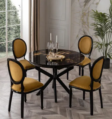 Immagine prodotto di Tavolo da pranzo rotondo tavolo da pranzo di design tavolo da pranzo in legno sala da pranzo rotonda
