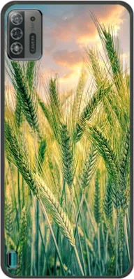 Produktbild von König Design Hülle kompatibel mit ZTE Blade A52 Lite Kunststoff Soft Handyhülle - Handy Case Kornfeld