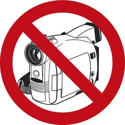 Produktbild von PVC-Aufkleber - Fotografieren und Filmen verboten - Gr. ca. 9 cm - 307398/1