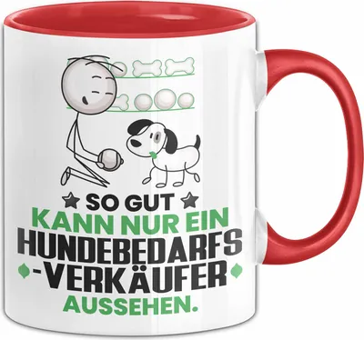 Produktbild von Hundebedarfsverkäufer Geschenk Tasse So Gut Kann Nur Ein Hundebedarfsverkäufer Aussehen Geschenkidee Kaffee-Becher (Rot)