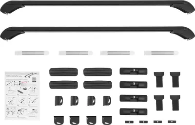 Produktbild von Dachträger - Querträger 100 cm - Für Dachrelinge - Universal Für Auto/SUV - Abschließbar, Diebstahlschutz - Aluminiumlegierung - Armeegrün