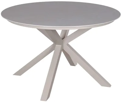 Produktbild von Tisch Malaga 120 cm rund ivory Aluminium