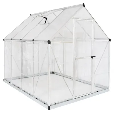 Produktbild von Palram - Canopia Aluminium Gewächshaus Hybrid 68 Silber 247x185x208 cm